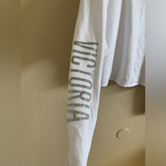 VS Sport Athletic Long Sleeve Cropped Sweatshirt Top 🌴 - Picture 3 of 7